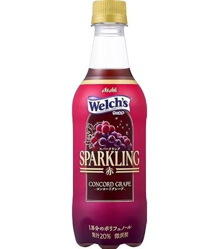 Amazon.co.jp: Welch'sスパークリング赤 450ml [ウェルチ][アサヒ飲料
